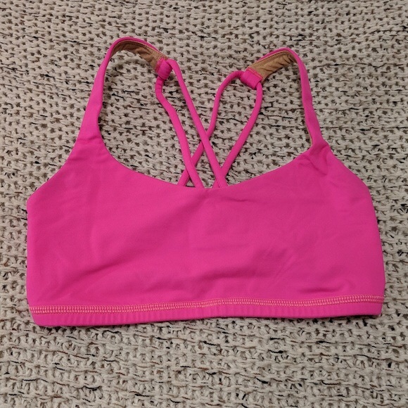 Bright pink lululemon sports bra size 2 - Picture 1 of 2